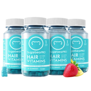 Sugar Bear Hair Vitamins Gummies – Beauty Hair Vitamins - Pack of 4
