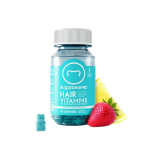 Sugar Bear Hair Vitamins Gummies – Pack of 1 Bottle (60 Vegan Gummies)